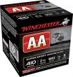 10
Boxes Winchester AASC418 AA Target Loads 410 ga 2.5" .50 oz 8 Shot 25Box/10Case